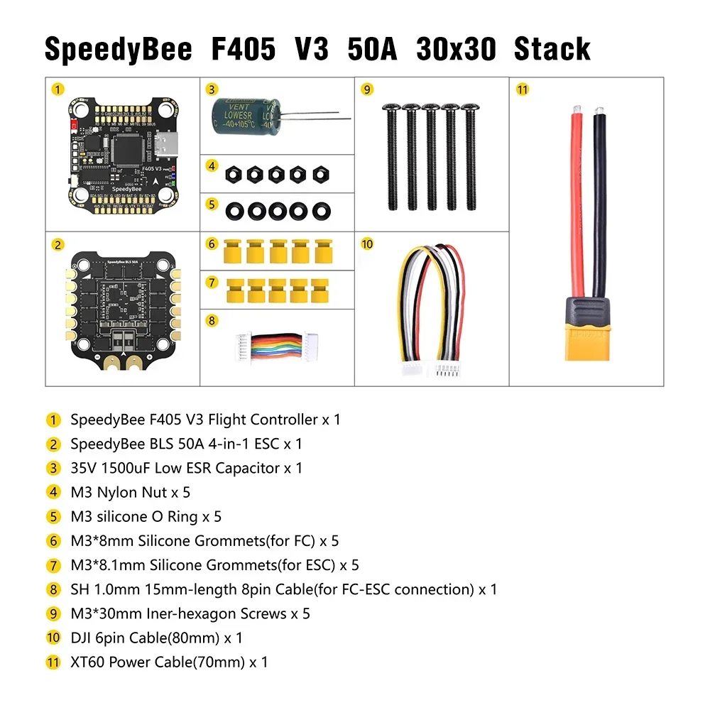 SpeedyBee F405 V3/V4 FC ESC St - Speedybee F405 V4 Bls 55A Stack recensione e prezzo